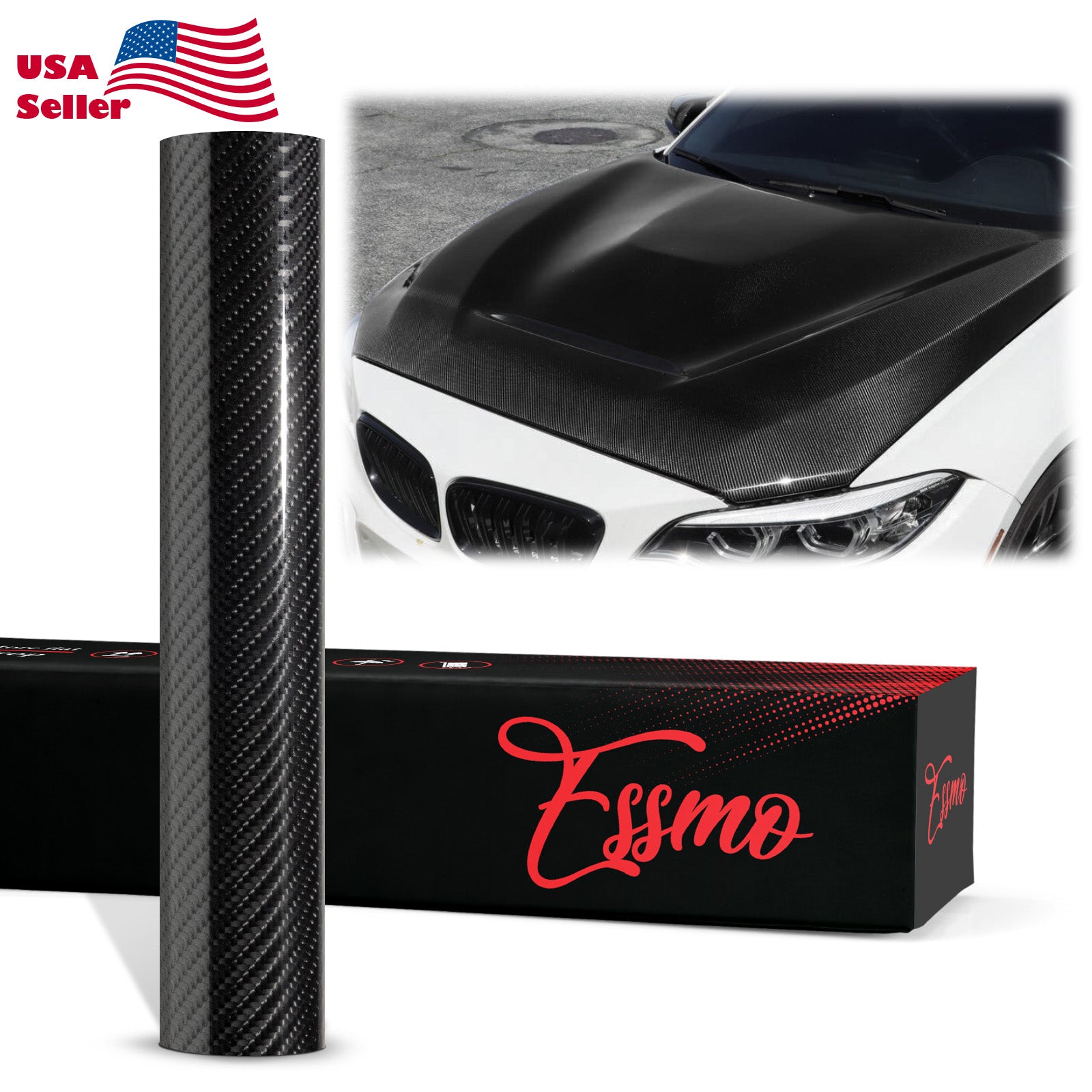 PET 7D Carbon Fiber Black Vinyl Wrap – EzAuto Wrap