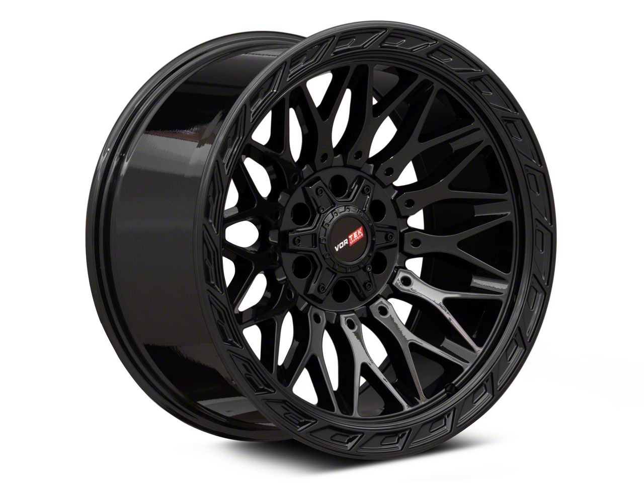 Vortek Off-Road Titan VRP-503 Gloss Black 6-Lug Wheel; 20x9; 18mm
