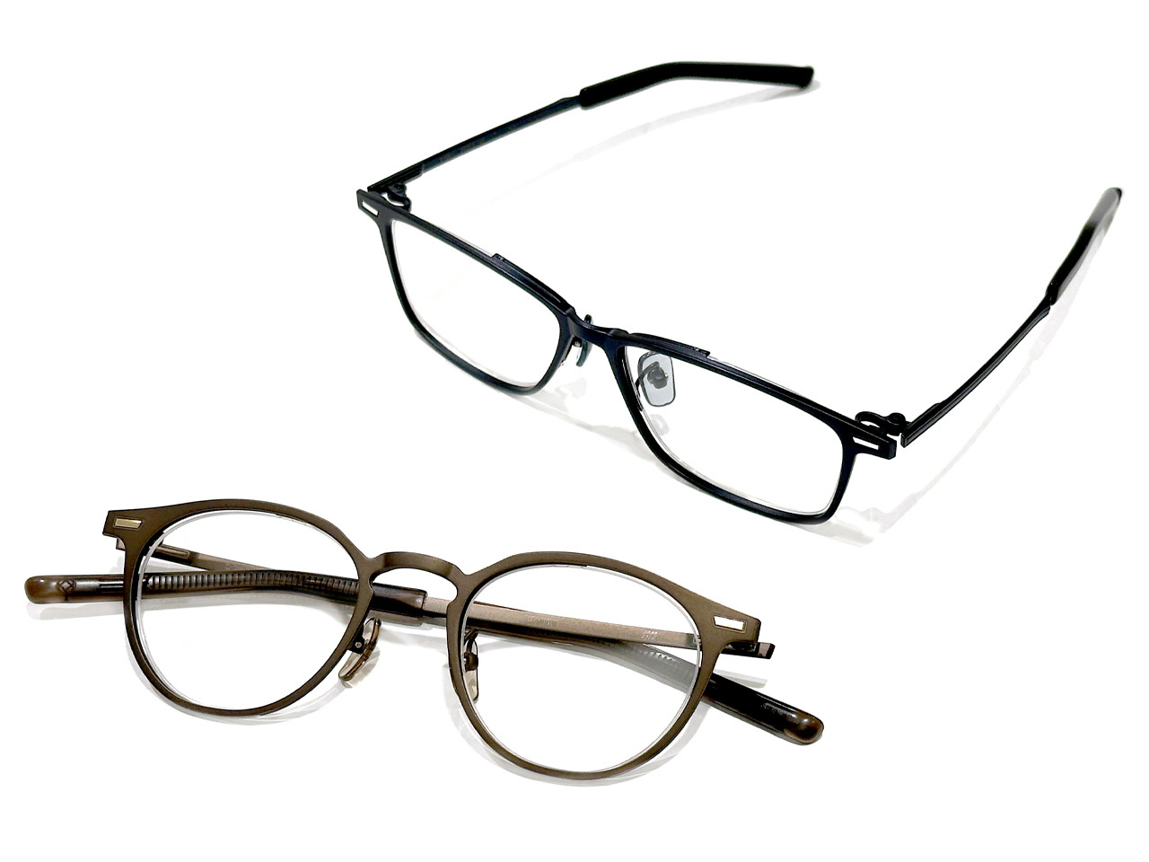 999.9 シートメタル採用ダブルフロント構造眼鏡フレーム「S-925T / S