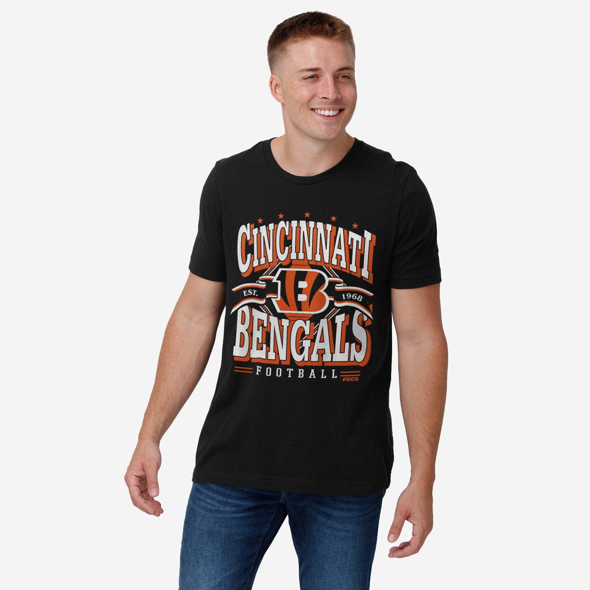 Cincinnati Bengals Established Banner T-Shirt FOCO