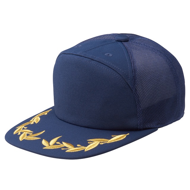 リーフ刺しゅうメッシュキャップ[POINTSKYWARD E2]｜オリジナル刺繍