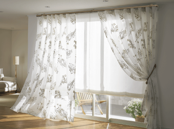 FEDE POLYMARBLE カーテン2枚 展示品 キズありL-2508KA3 FEDE