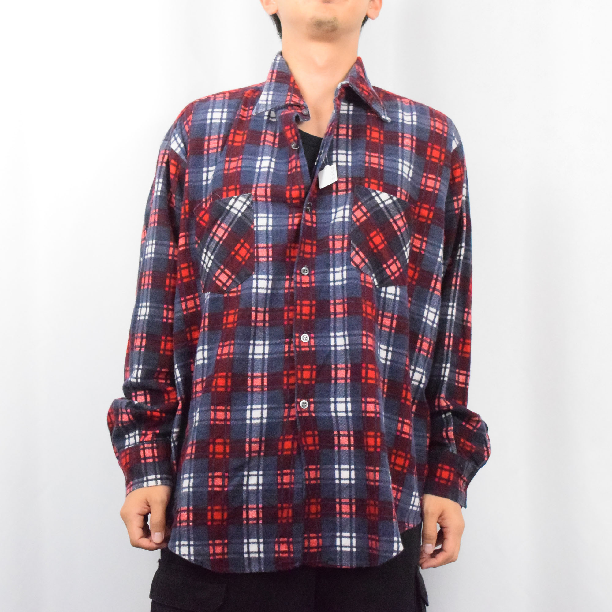 70年代 70s 長袖シャツ モンゴメリーワード ストアブランド