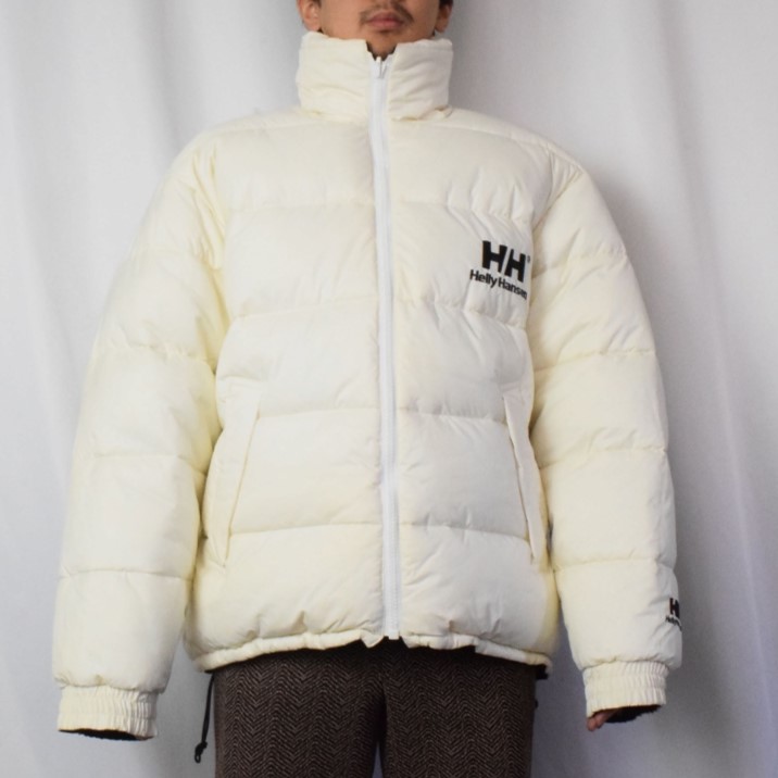ヘリーハンセン アウトドア ダウン 白 黒 │ヴィテージ古着屋Feeet