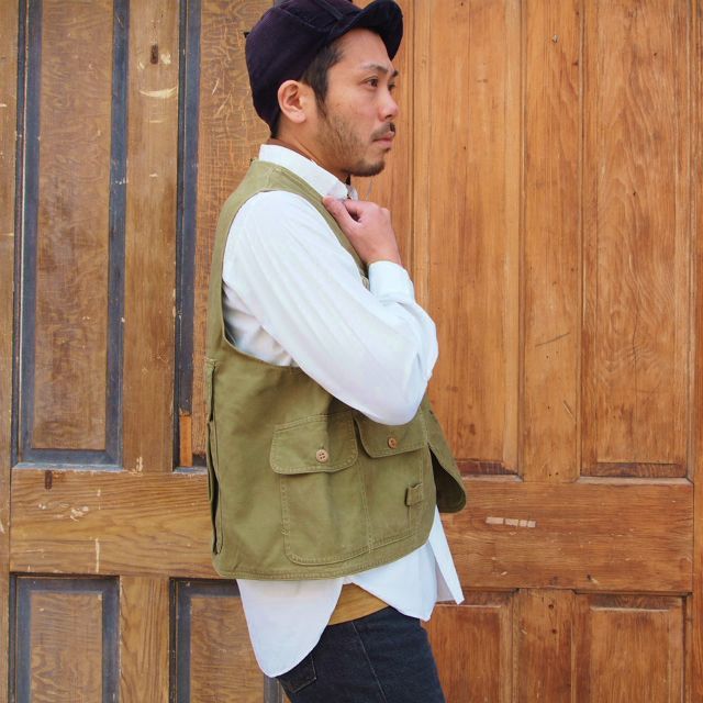 50's L.L.BEAN ハーフムーンポケットフィッシングベスト エルエル