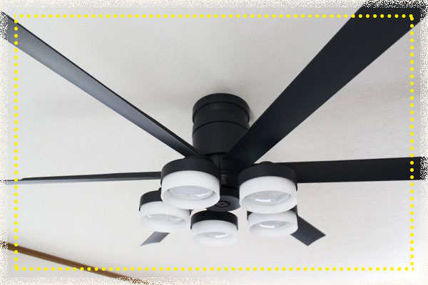 ブラック シーリングファン 2024年製 シーリングファン 軽量 薄型 工事不要 ブラック Dagger｜デザイン照明