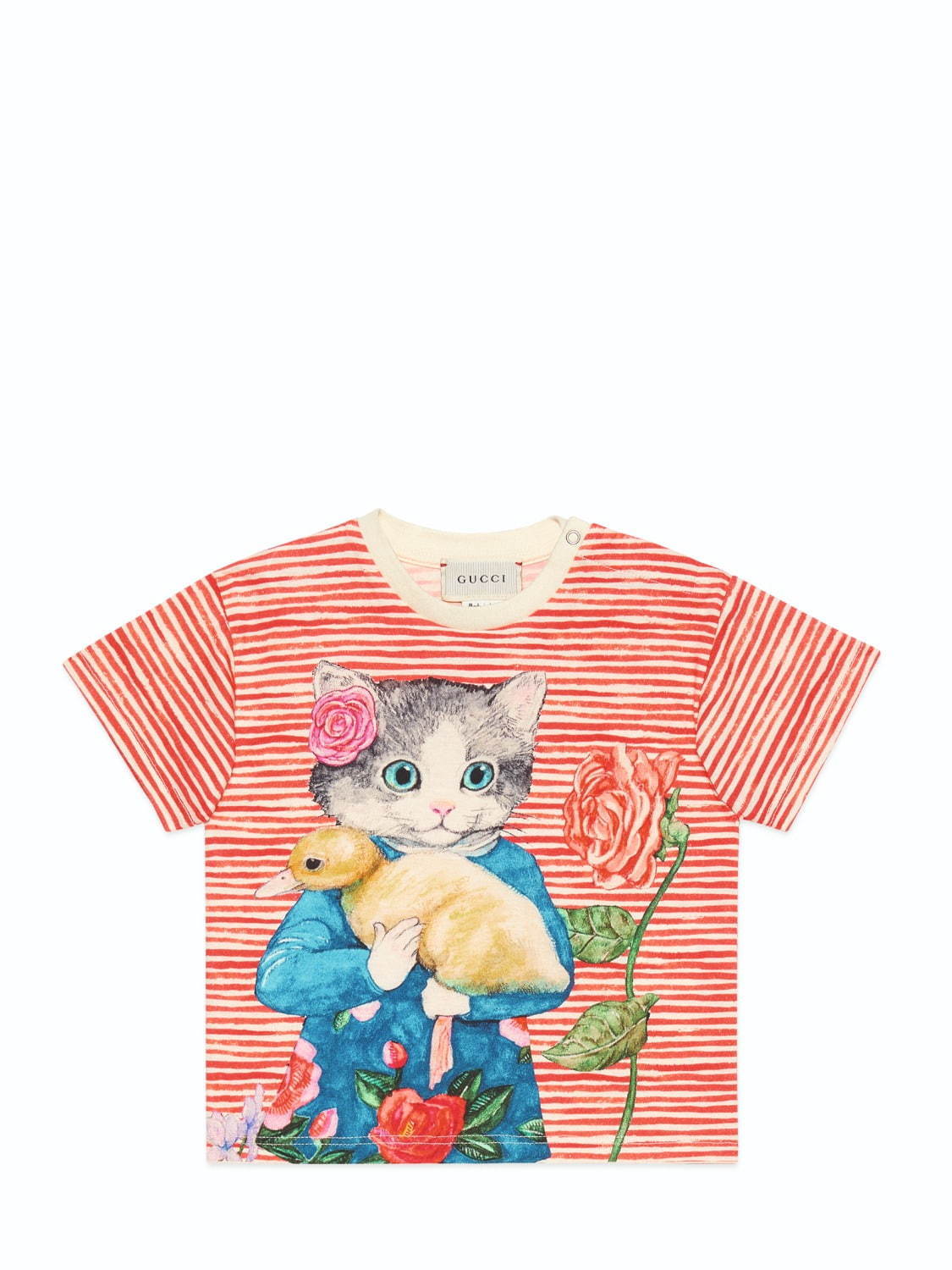 グッチ×ヒグチユウコ、シュールな猫やウサギが彩るキッズ＆ベビー