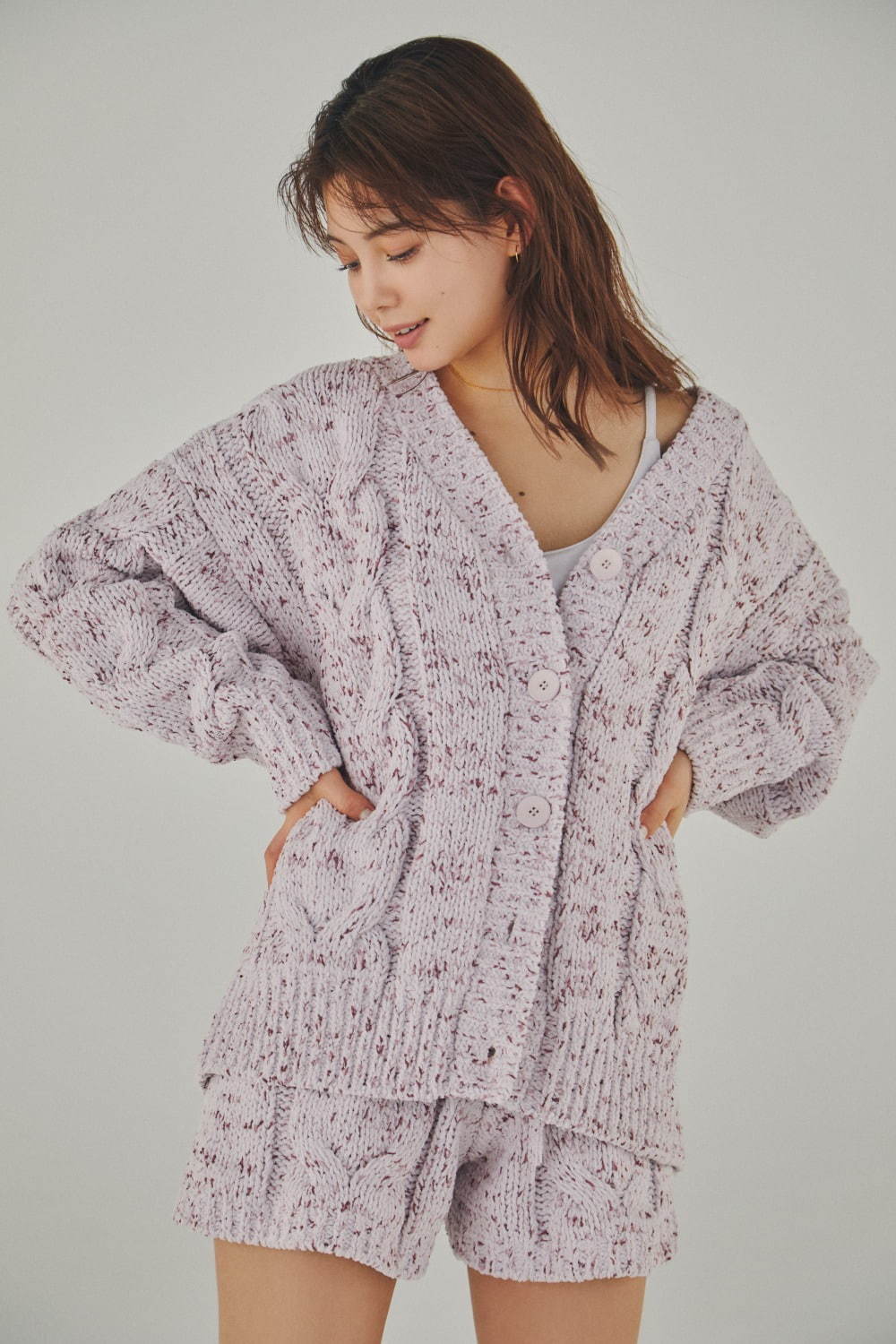 ジェラート ピケの“いちご”ルームウェア、つぶつぶMIXの苺ミルク色