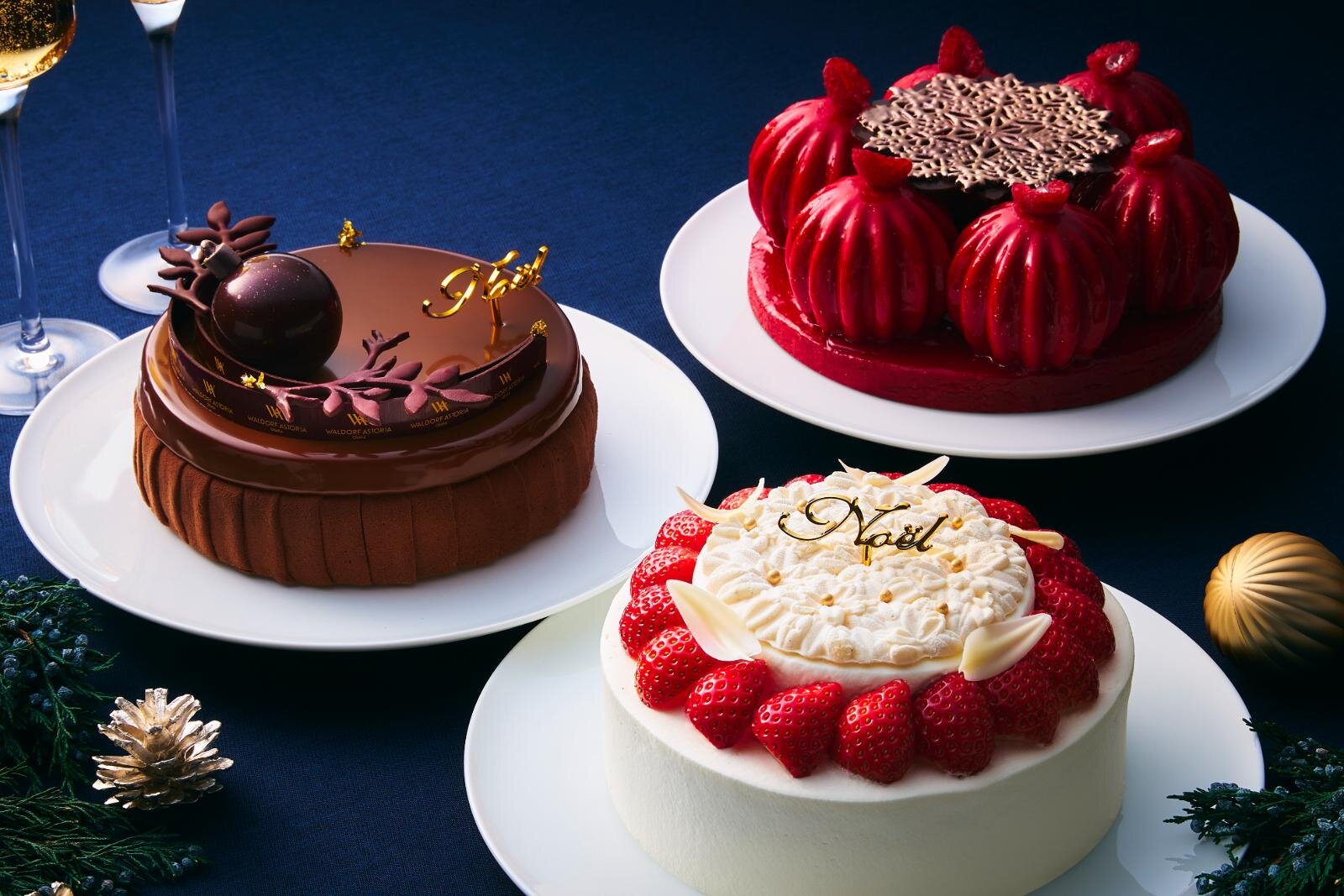 ウォルドーフ・アストリア大阪の25年クリスマスケーキ、和紅茶チョコ