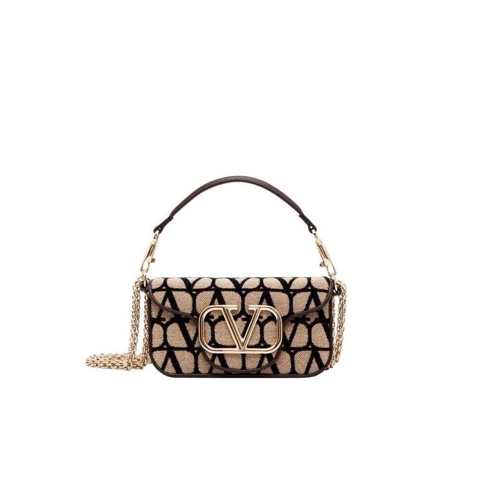 ヴァレンティノ ガラヴァーニ“V ロゴ”モノグラムのミニトートバッグ