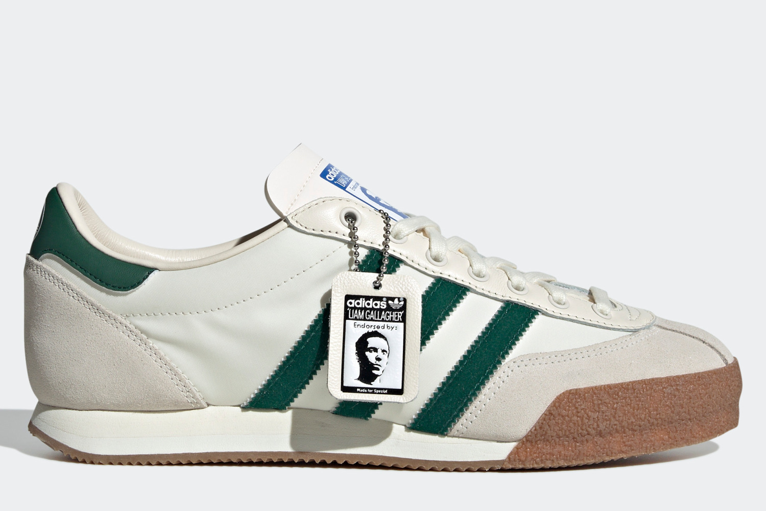 アディダス オリジナルス×リアム・ギャラガーのスニーカー、異素材