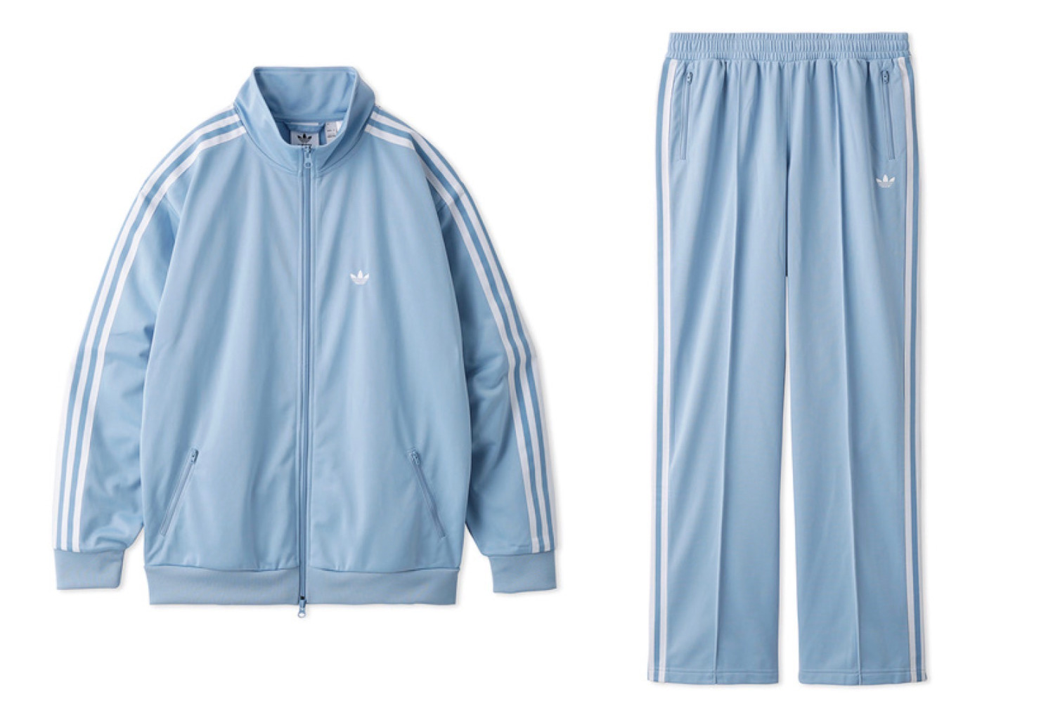 スナイデル限定、アディダス“爽やかブルー”のトラックジャケット