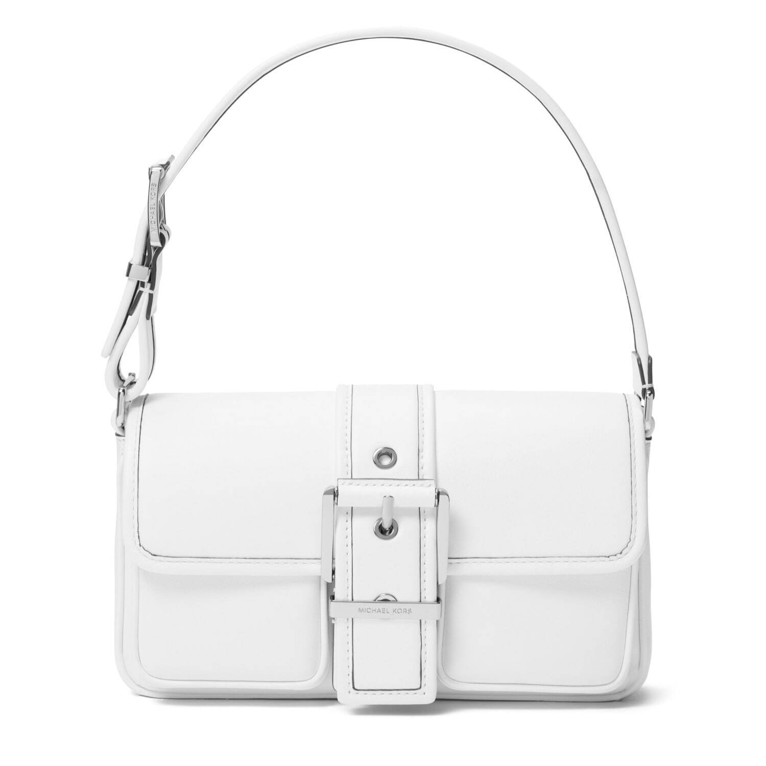 マイケル・コース24年春新作ハンドバッグ「コルビー」大胆なバックル