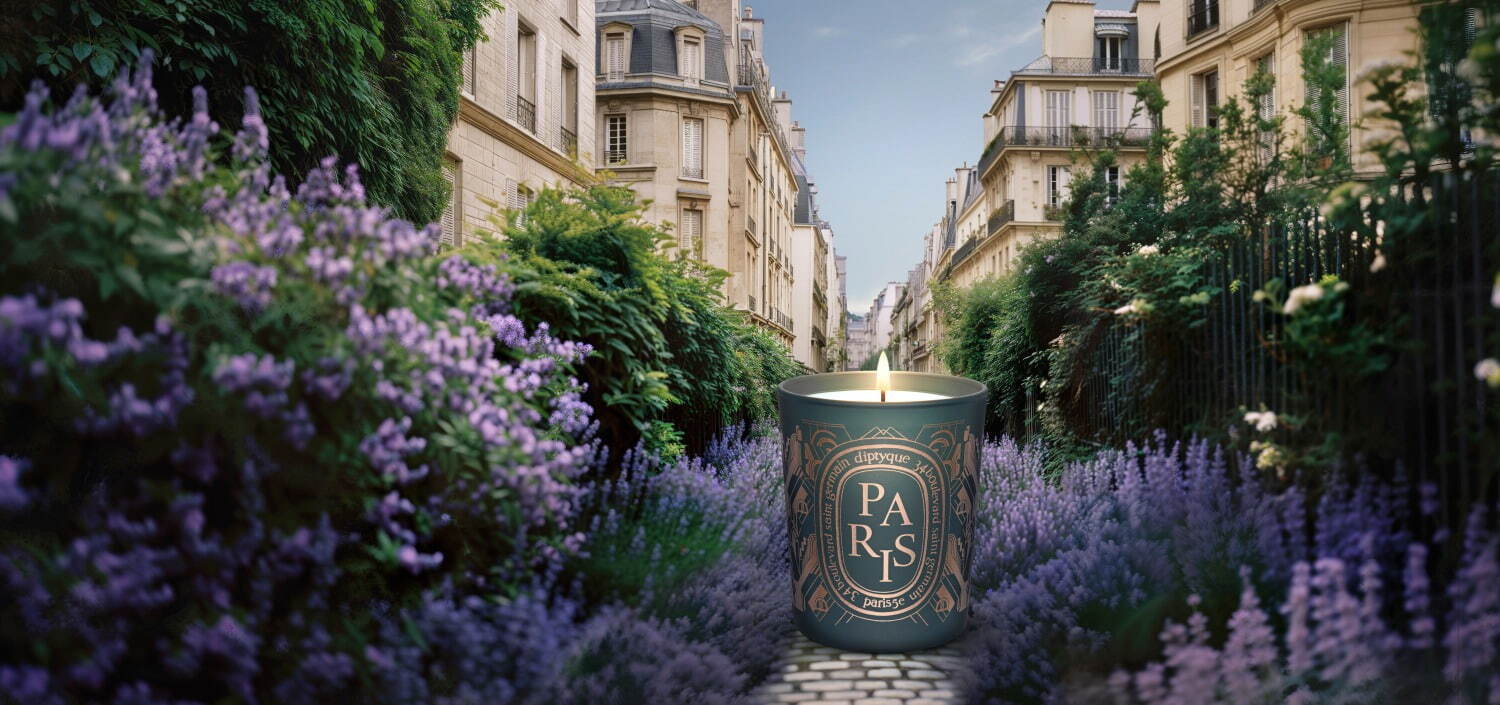 ディプティック“世界の都市”着想の「シティキャンドル」ラベンダー香る