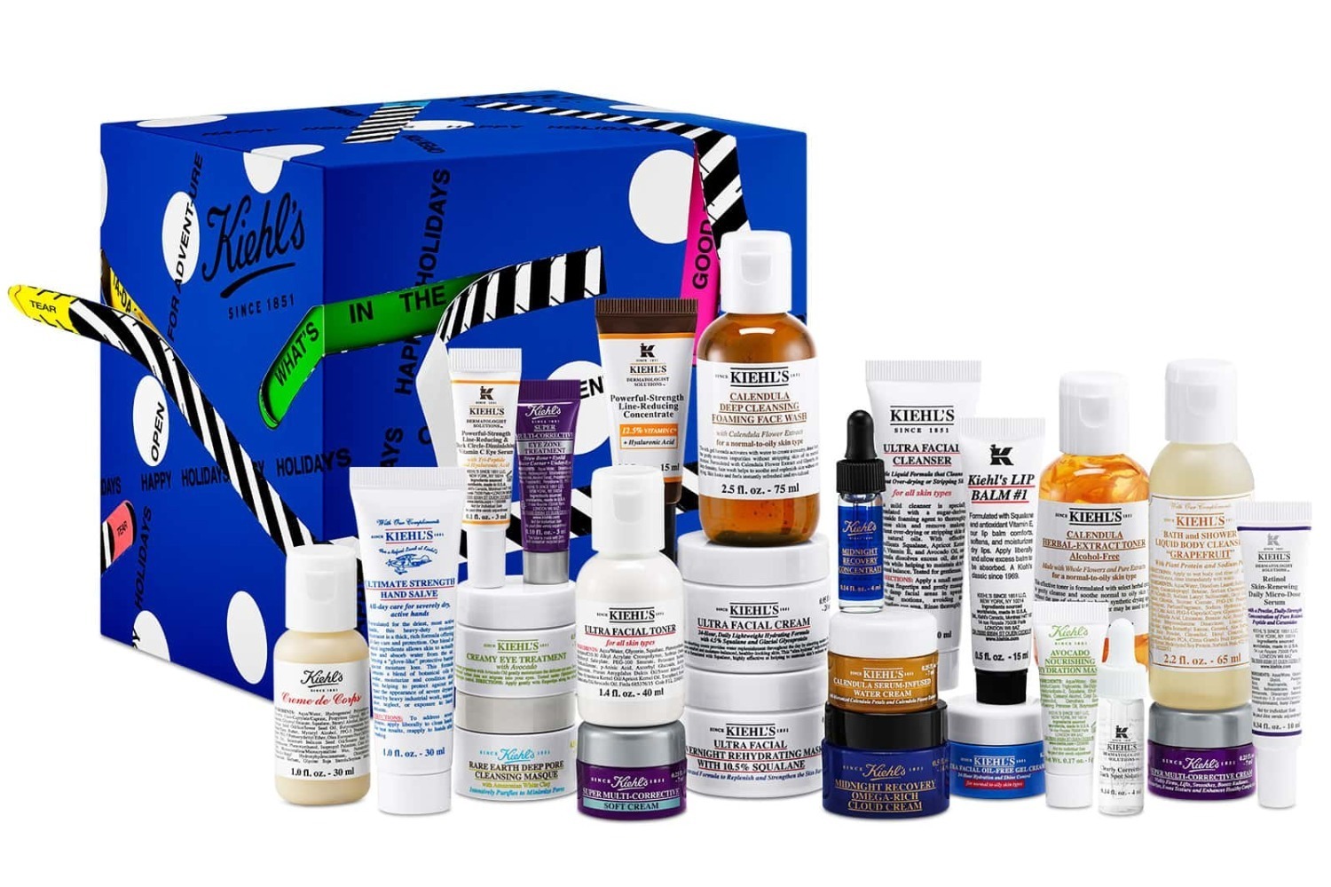 キールズ24年クリスマスコフレ第1弾、“人気スキンケア7つの現品入り