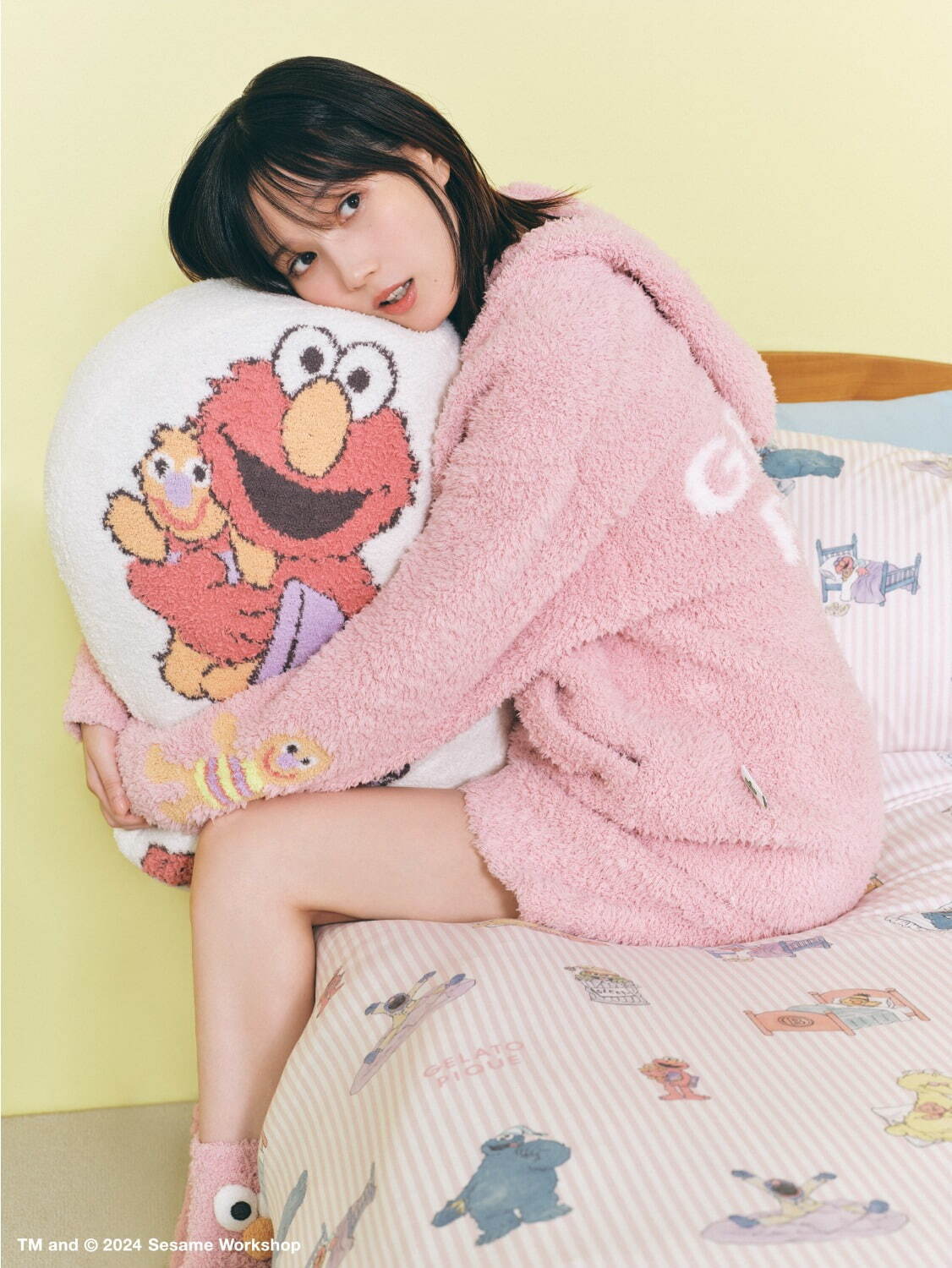 ジェラート ピケ「セサミストリート」ルームウェア、“気分はエルモ