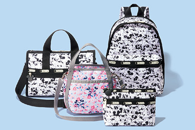 希少 限定 レスポートサック ミニーマウス 2way ボストンバッグ ポーチ