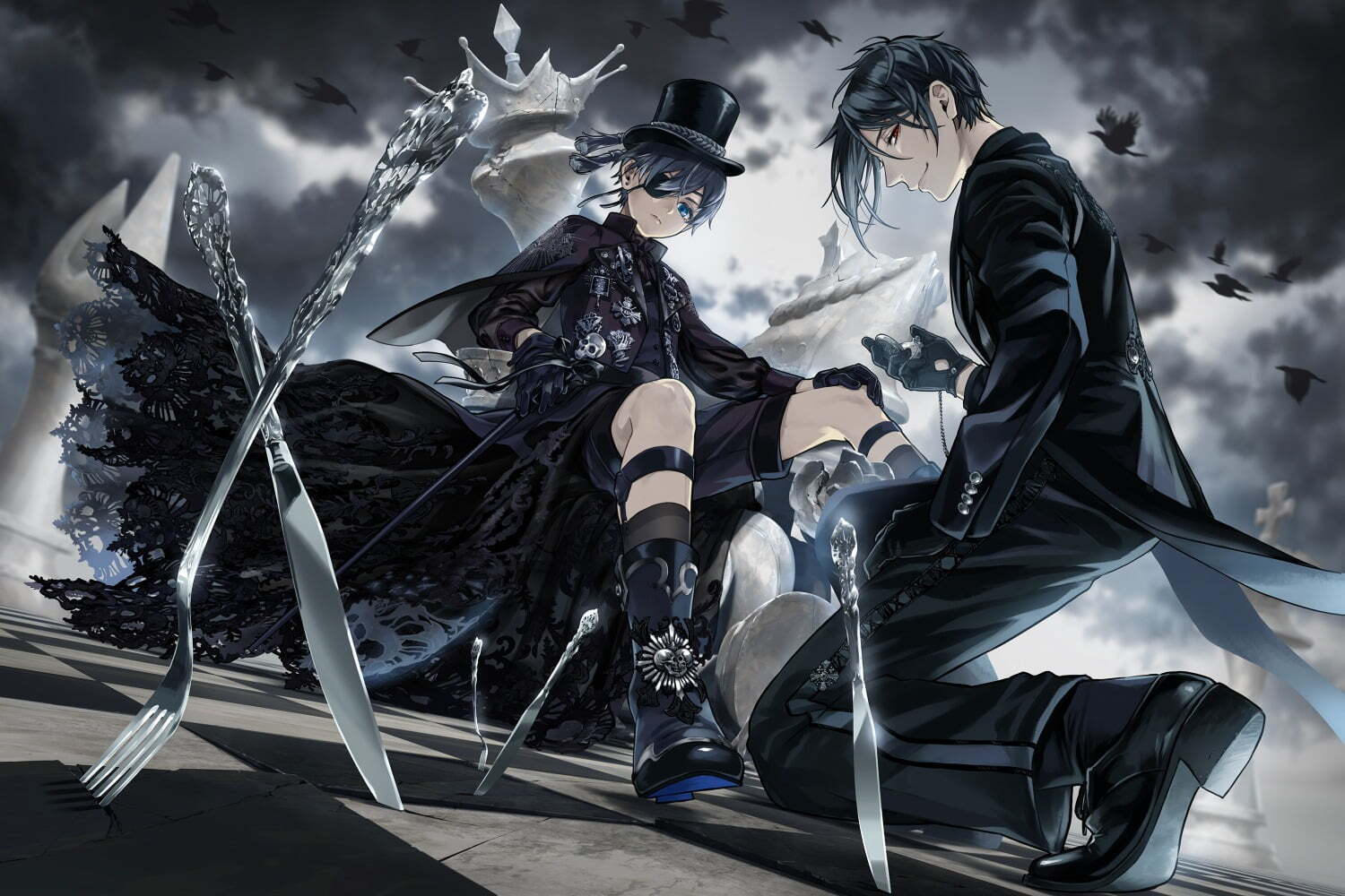 黒執事展 -Rich Black-」兵庫など全国で、枢やな自筆イラストや名場面