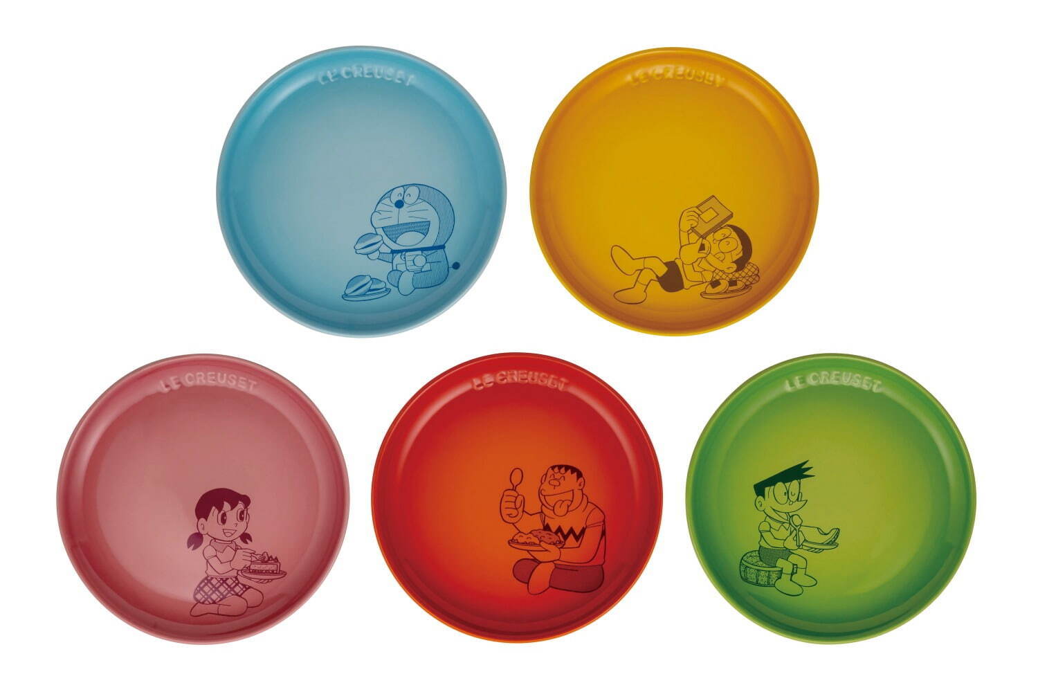 ル・クルーゼ「ドラえもん 」のしっぽ＆鈴デザイン入り鍋、ドラミの