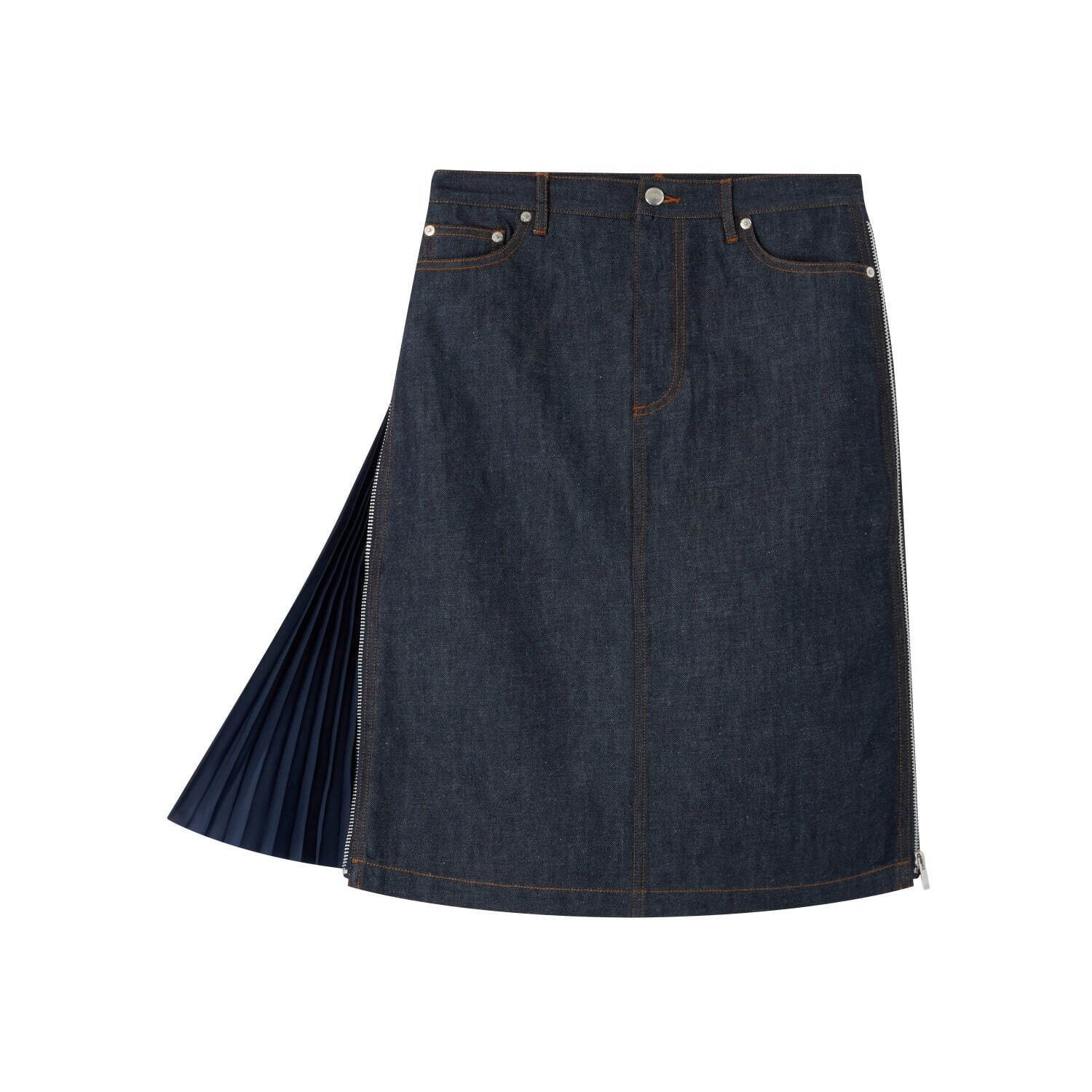 A.P.C.×sacaiのデニムジャケットやロゴフーディ、フリンジ付き白