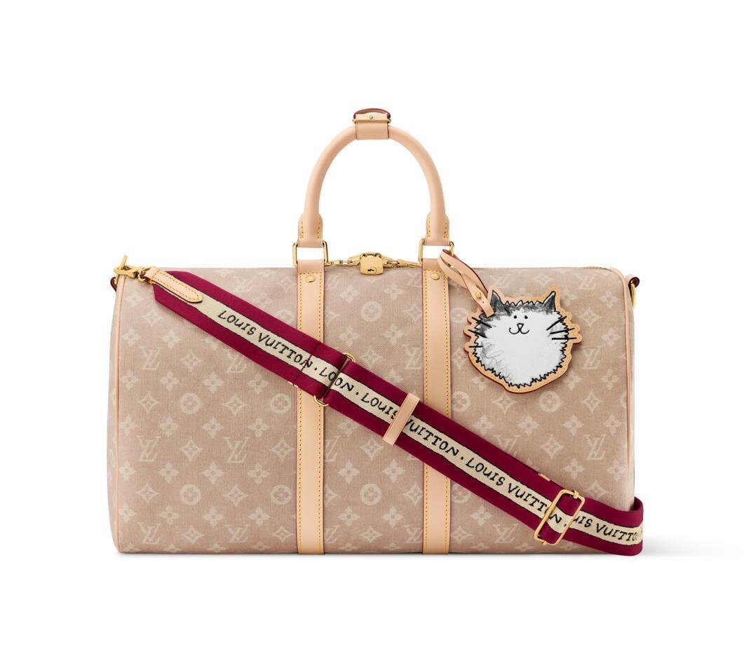 ルイ・ヴィトン、手描き風“猫”モチーフのモノグラムショルダーバッグ