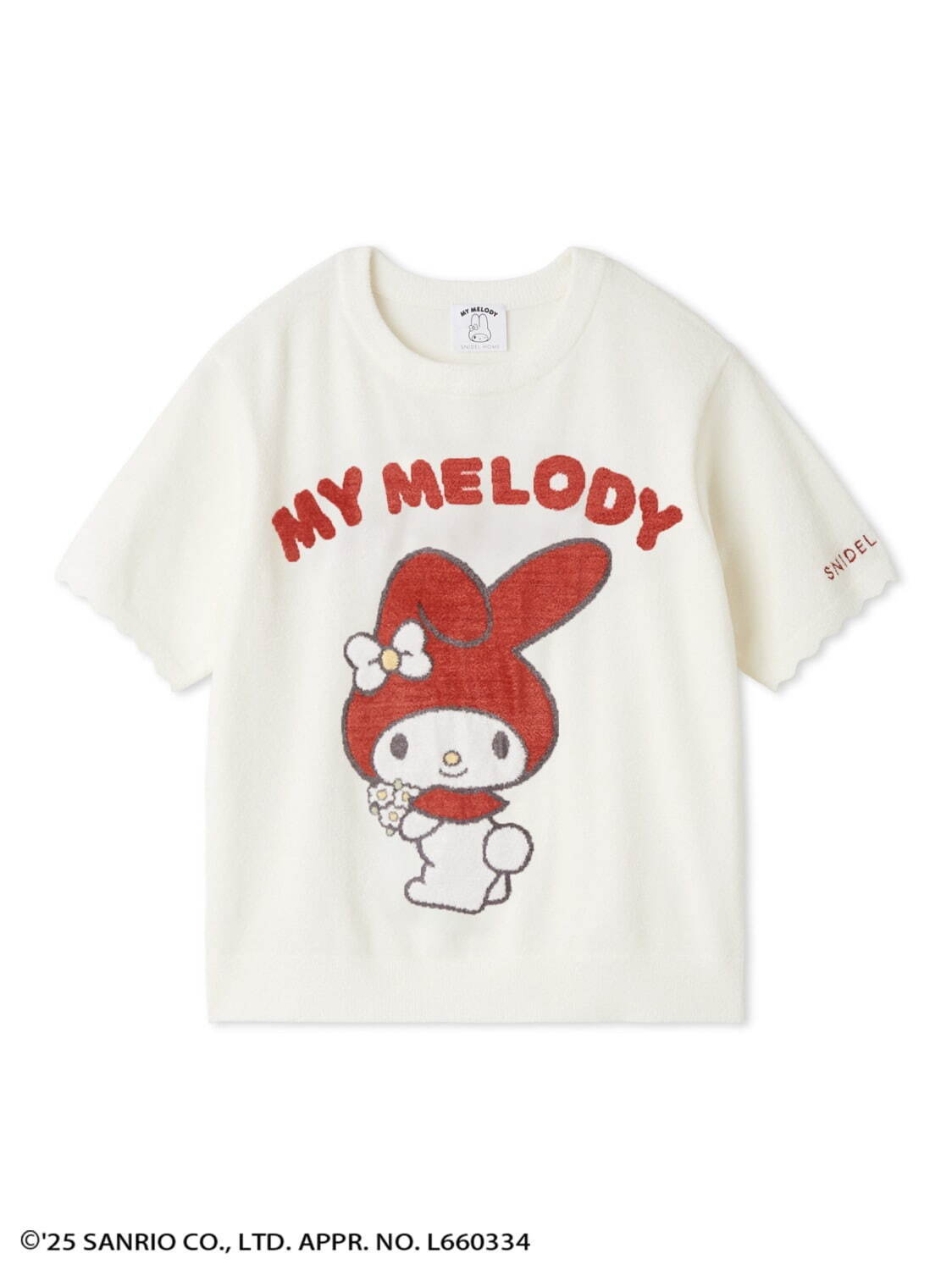 スナイデル ホーム「マイメロディ」ルームウェア、“チェックずきん”の