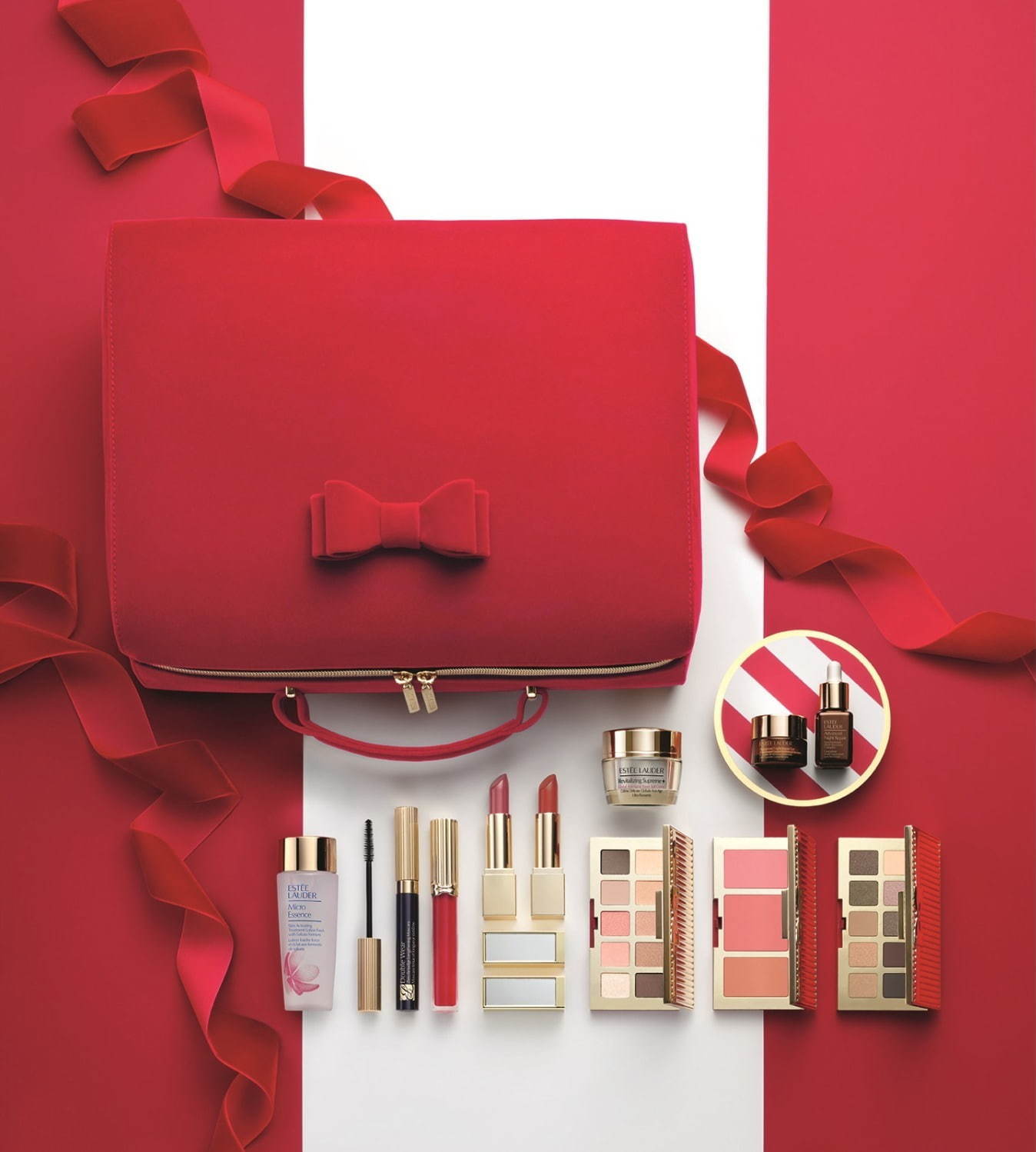 エスティ ローダー20年クリスマスコフレ“バッグ付き”豪華メイクセット