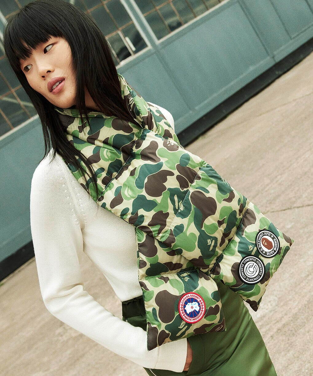 カナダグース×ア ベイシング エイプ×コンセプツ、ABCカモの“極暖