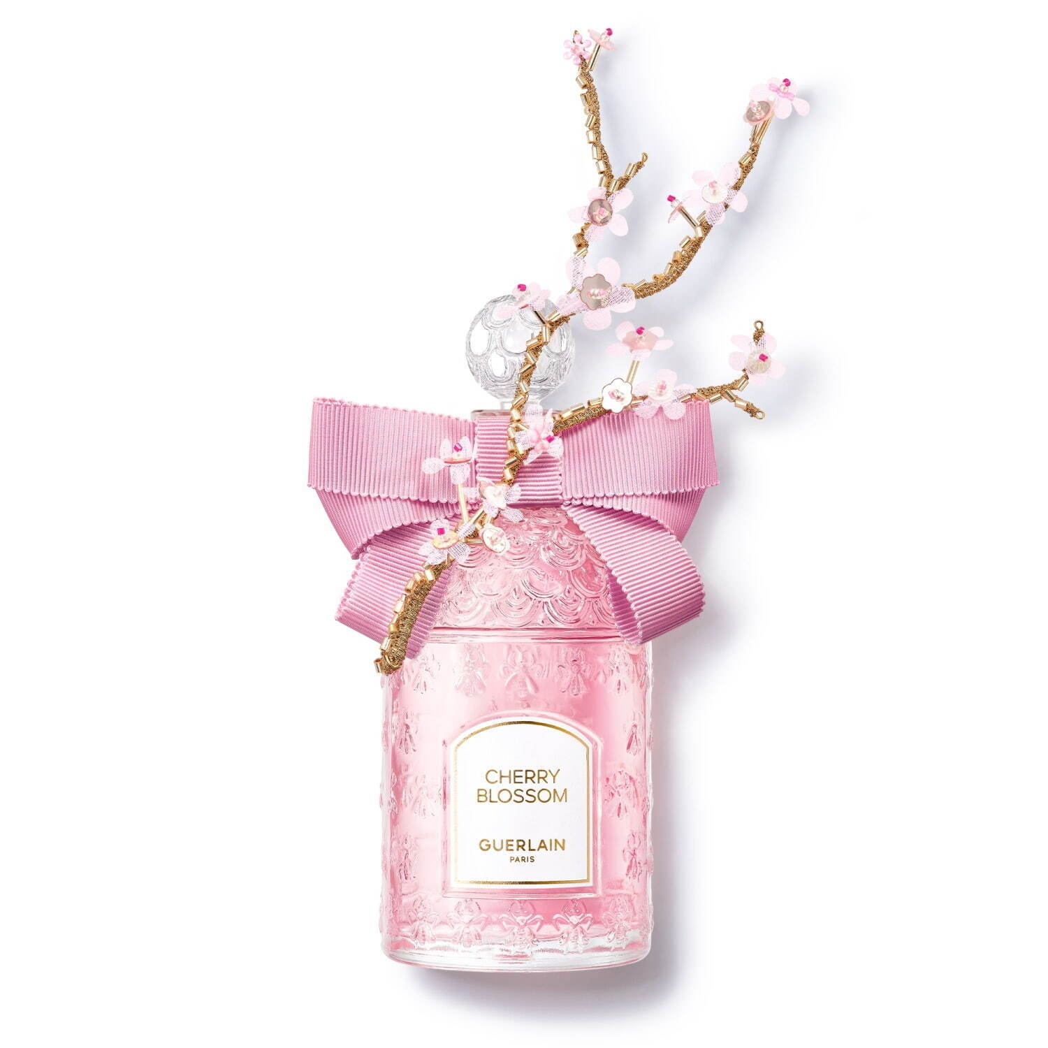 ゲラン“桜香る”23年春フレグランス「チェリーブロッサム」刺繍＆ビーズ