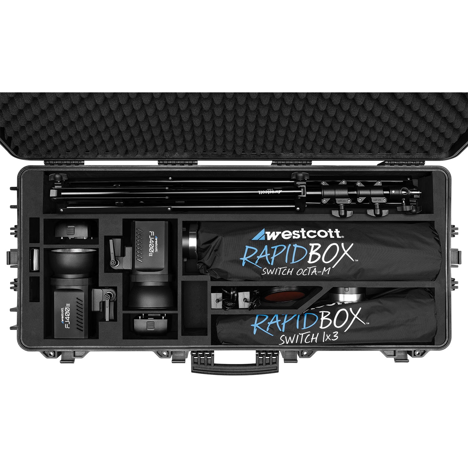 FJ400 II Strobe 2-Light Location Hard Case Kit