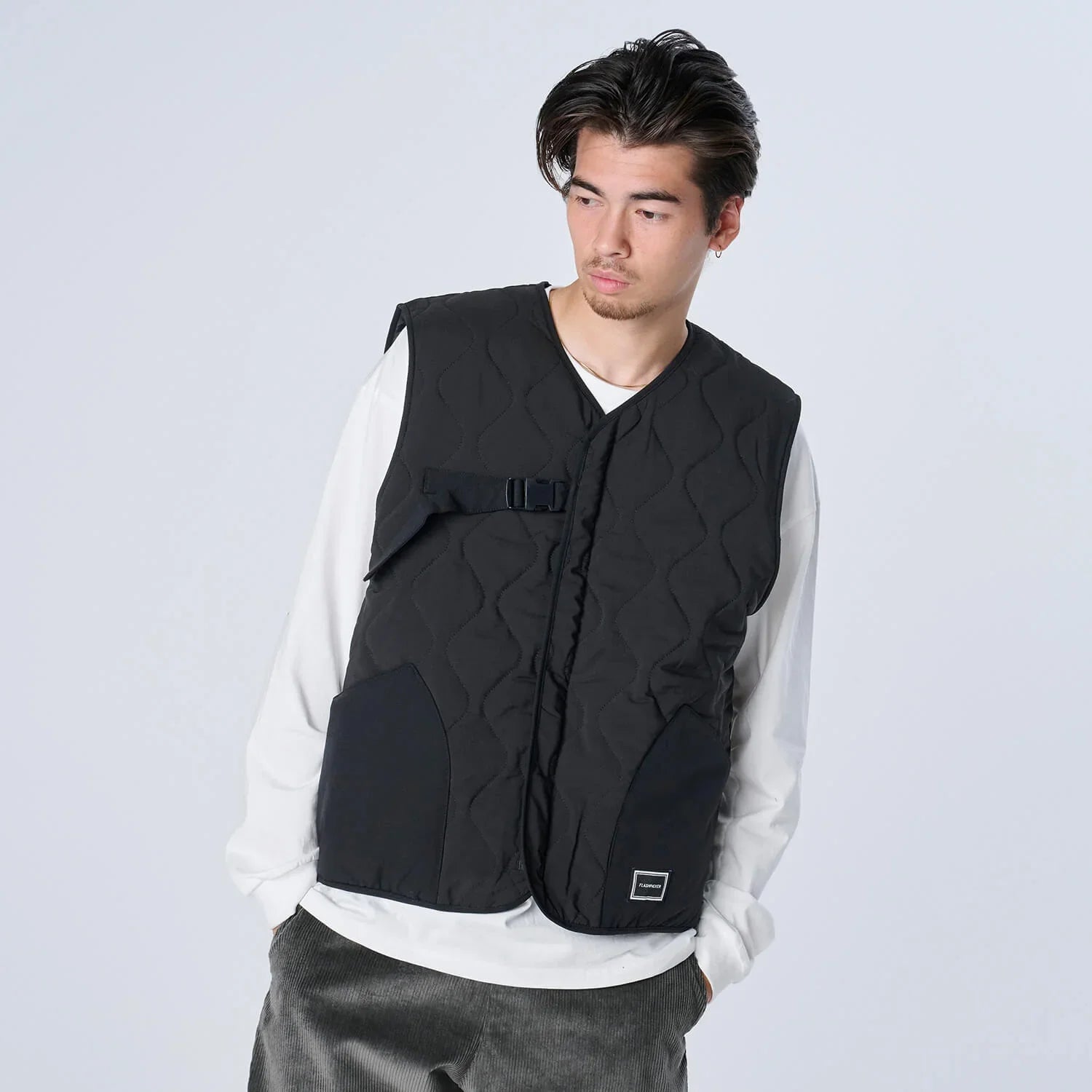 XV-KILT（ストレッチ中綿キルティングベスト） BLACK - OUTERWEAR