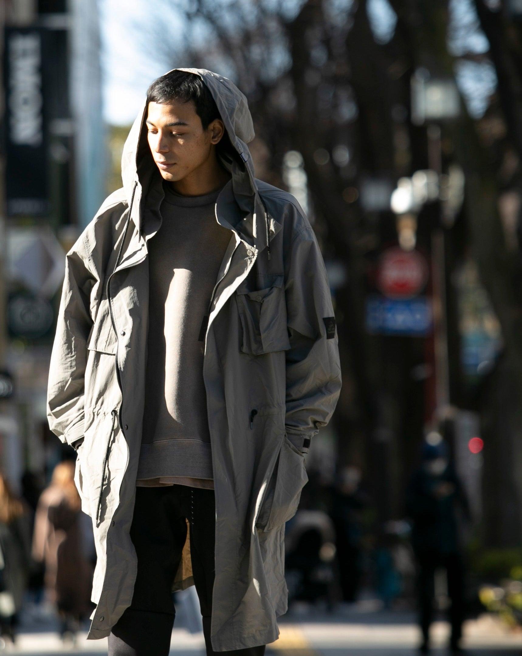 XJK-PRD（ナイロンロングコート）GREGE - OUTERWEAR (アウターウェア