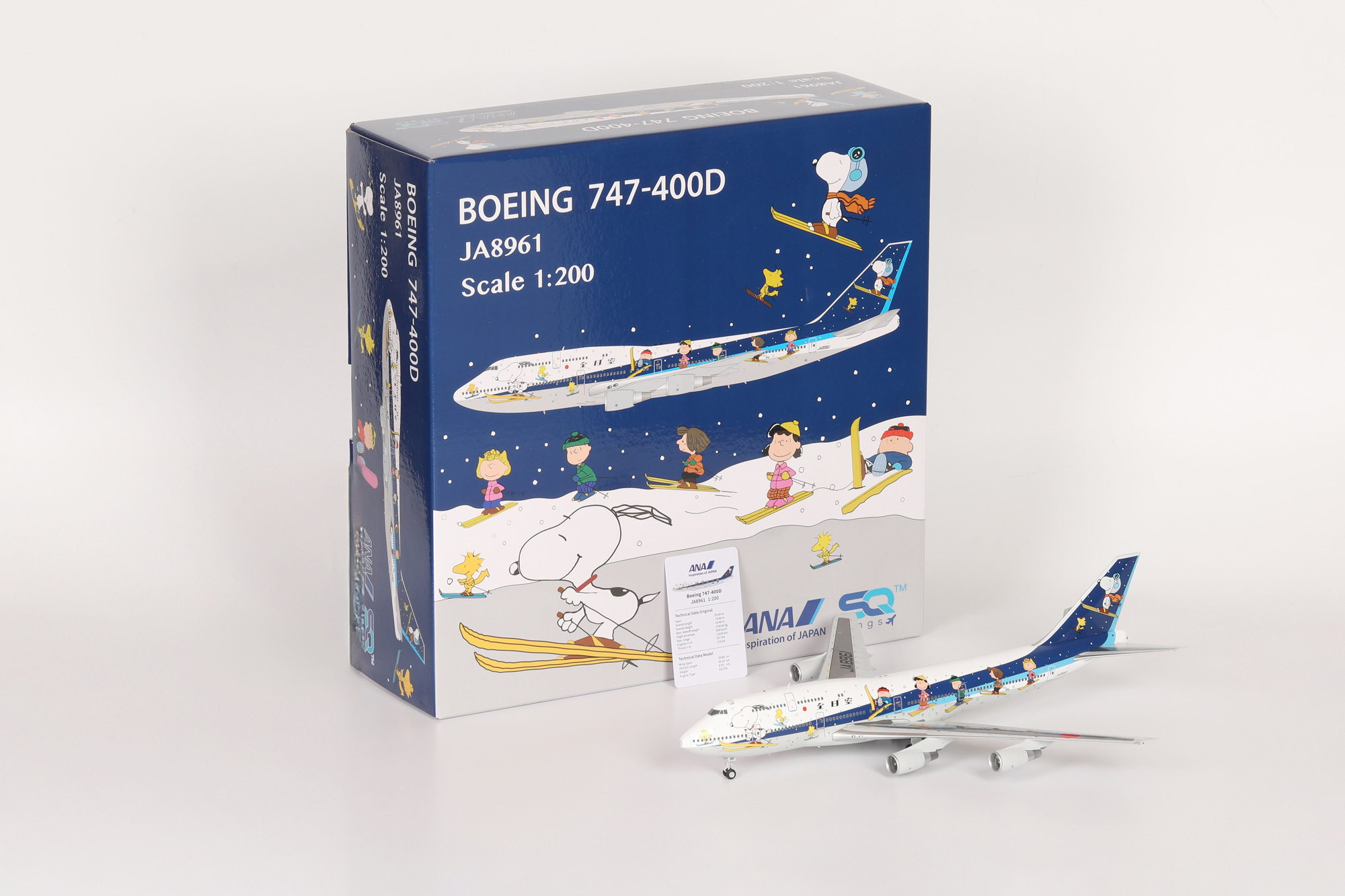 航空機・ヘリコプター SQ Wings 1:200 ANA 747-400D JA8965 航空機