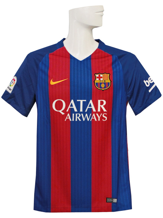ナイキ) NIKE/16/17バルセロナ/ホーム/半袖/カタール航空スポンサー付