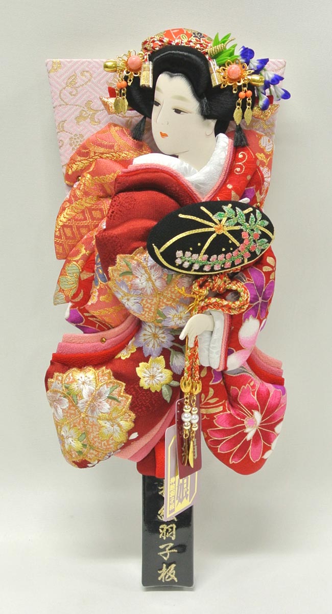 羽子板飾り 高級正絹押絵羽子板セット 10号[1-A-FIZ-2310JBA]