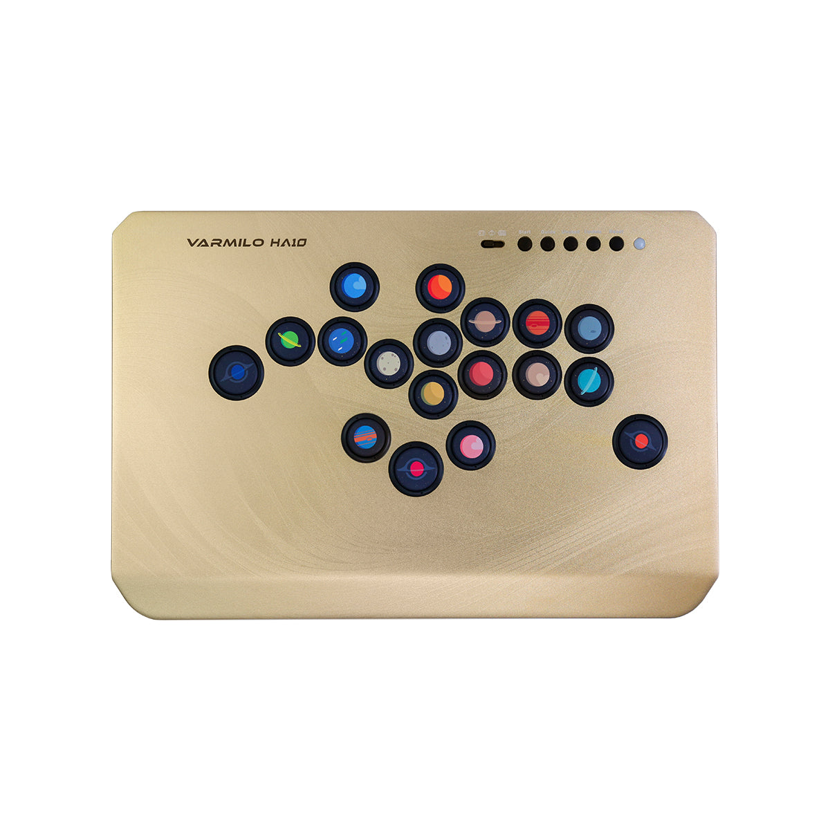 VARMILO HA10(破天) ゴールド 格闘ゲーム用レバーレスアーケード