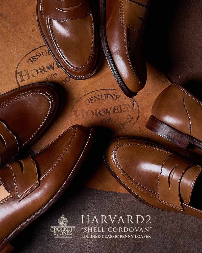 HARVARD2 “SHELL CORDOVAN” -UNLINED CLASSIC PENNY LOAFER- | FRAME