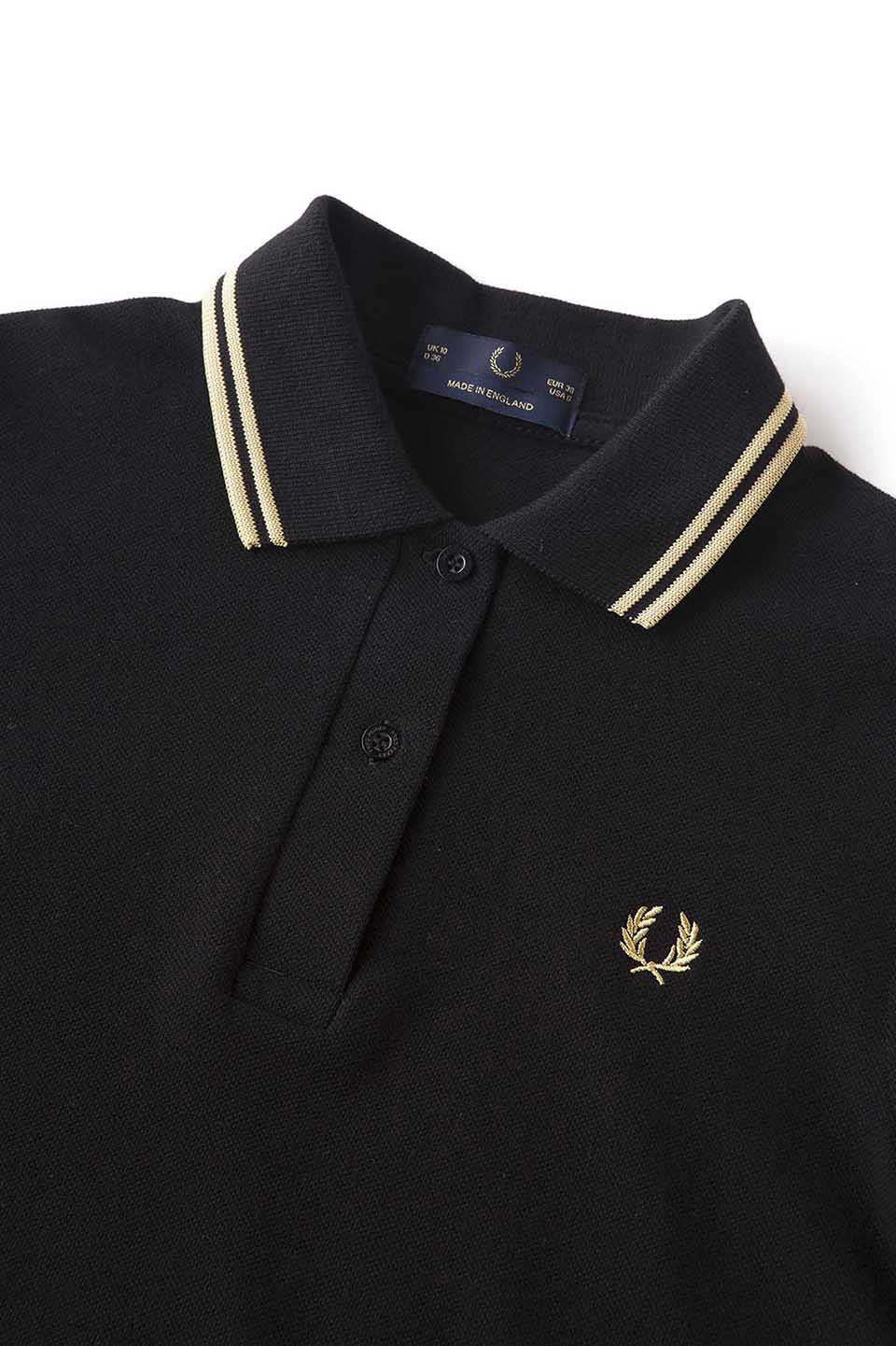 The Fred Perry Shirt - G12(8 157：BLACK / CHAMPAGNE): | FRED PERRY