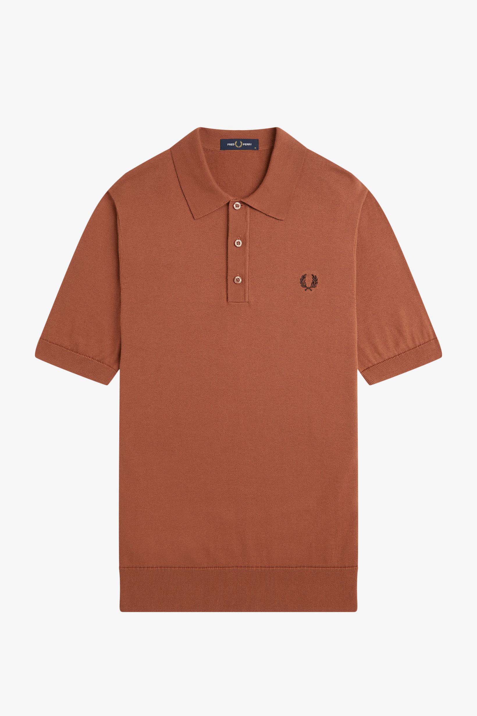 Cotton Knitted Polo Shirt(M 324：CINNAMON): | FRED PERRY JAPAN