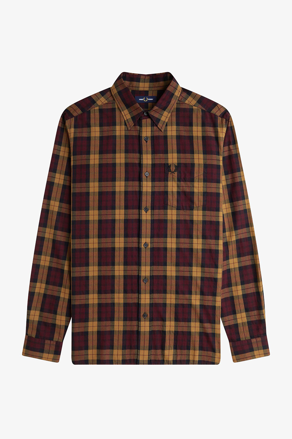 Tartan Twill Shirt(S 597：OX BLOOD / ECRU): | FRED PERRY JAPAN