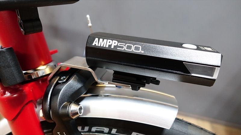 BROMPTON 対応 前後ライトセット 専用ステー付き AMPP500 - Cycle Life