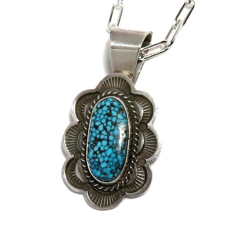 ターコイズ ペンダント インディアンジュエリー ナバホ族、ターコイズ