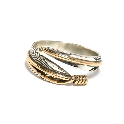 フェザーリング、インディアンジュエリー、羽型ジュエリー、Harvey Mace