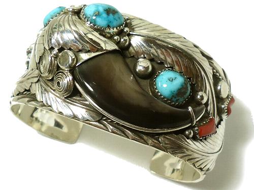 ベアクロー・バングル ブレスレット ナバホ族