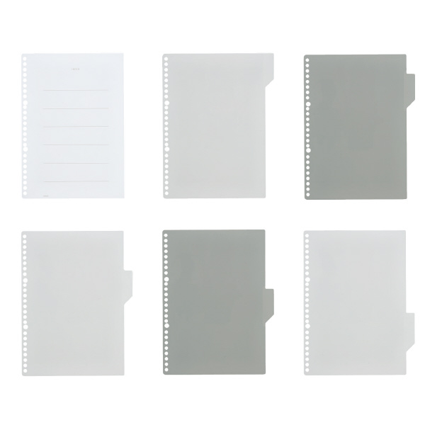 キャンパスインデックスで開けやすいバインダー用見出しシート