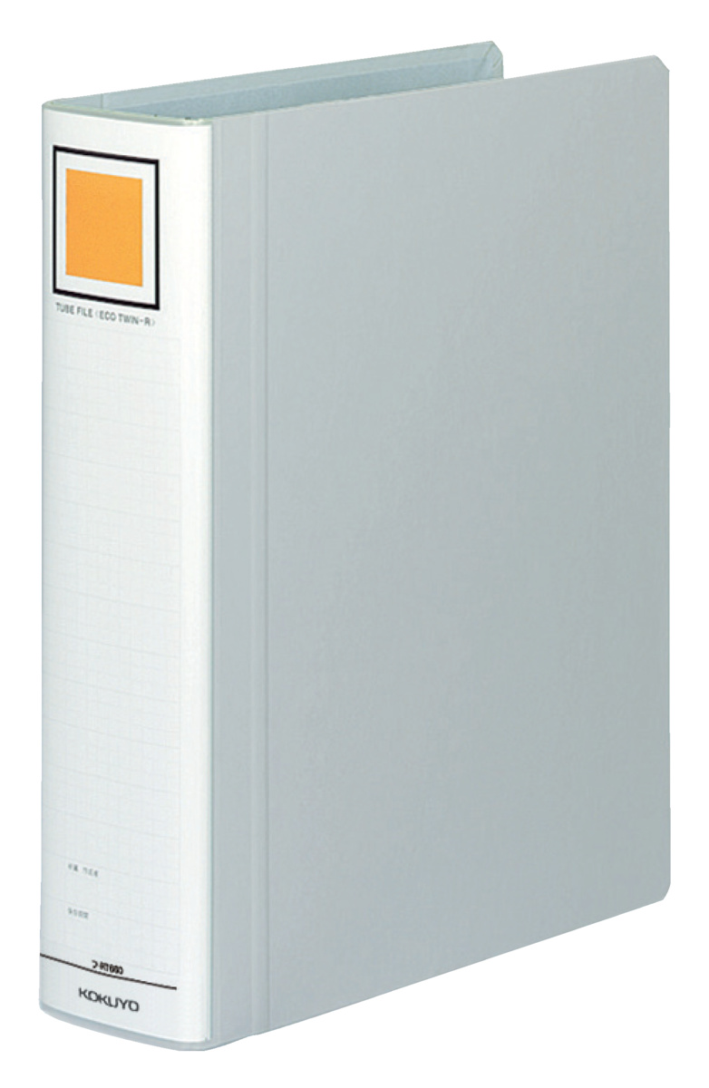 チューブファイルA4縦 100mmとじ 2穴シルバー｜文具｜コクヨ
