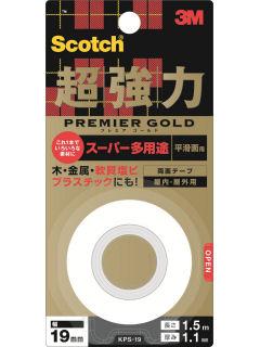 3M スコッチ 超強力両面テープ プレミアゴールド19mm スーパー