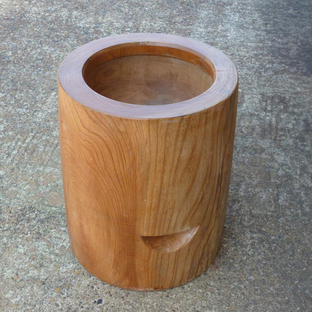 中古臼】木製3升用臼 フルメンテ済み 12弾 中古臼】木製3升用臼