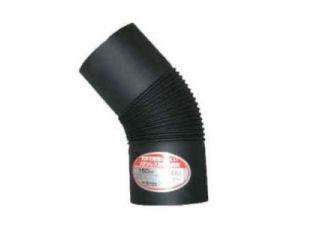 ホンマ製作所 黒耐熱煙突 45度エビ曲り 煙突径150mm の通販