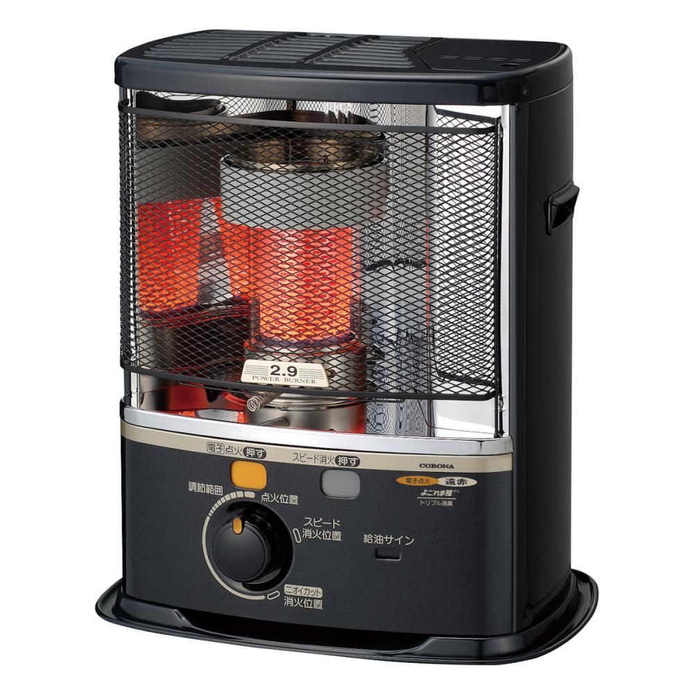 コロナ 反射型 石油ストーブ 木造8畳 木目 KCP－2925WY（M